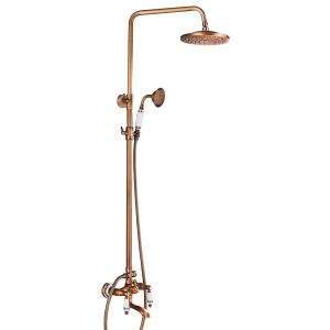 Valaz conjunto de ducha ajustable hasta 120cm retro diseño vintage bañera