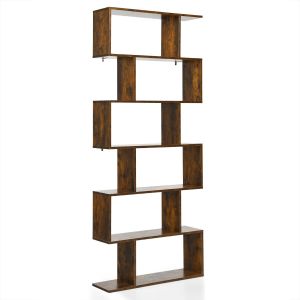 Librería versátil en forma de s de 80 x