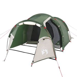 vidaXL tienda de campaña túnel para 2 personas impermeable verde