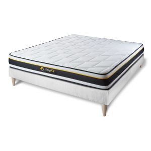 Pack colchón soft 160x210cm + somier multiláminas, espuma de alta densidad,