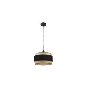 CoLGante kandy 1xE27 natural/negro regx40x40 cm