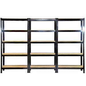 Monster racking- estanterías t-rax, 75cm ancho x 30cm fondo, conjunto de 6