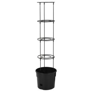 vidaXL macetero para tomates polipropileno antracita ø29,5x115 cm