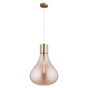 Lámpara colgante lumineca triz 40x50 cm ámbar