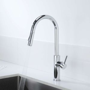 Grifo cocina monomando extraíble sky bath cromo inox s304