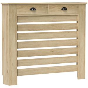 Cubre radiadore 111x19x95.5 cm mdf color marrón Homcom, hogar - decoración