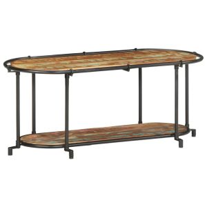 Mueble de tv rectangular de estilo industrial con espacio