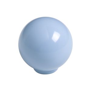 Tirador bola abs 24mm azul bebe brillo, lote de 75