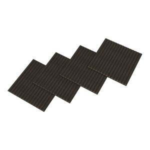 Set de 4 paneles acústicos vang 3d 1,44 m² lamas lineales - roble gris