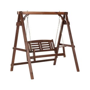 Columpio nerito madera de abeto marrón oscuro