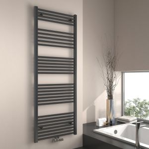 Emke radiador toallero agua caliente antracita 160x60cm 761w