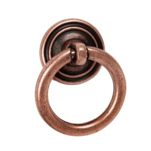 Tirador anilla 32mm cobre antiguo lote de 36