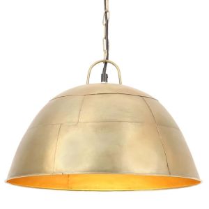 vidaXL lámpara colgante vintage redonda 25 w latón 41 cm E27