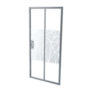 Ondee - mampara ekla - mampara plegable 90x185 - vidrio templado