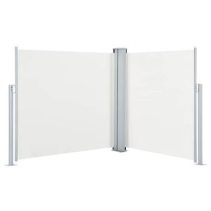 vidaXL toldo lateral retráctil color crema 120x600 cm