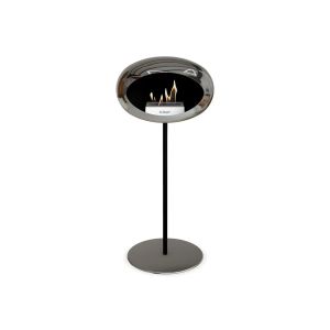 Chimenea de bioetanol Ground Steel High Chromed Silver 2