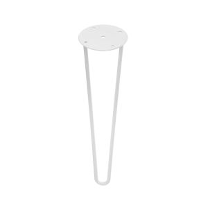 Pata para mueble rei 2-950.01 | 100x100x400 mm | blanco | acero