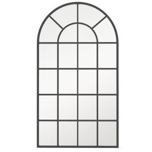 Espejo de pared 65x2.5x110 cm vidrio, mdf Homcom, hogar - decoración