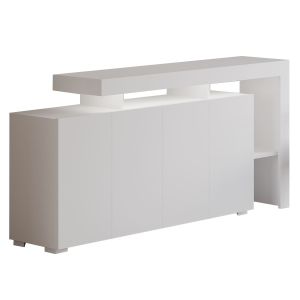Aparador de madera <<beliz>> - 170 x 35 x 80 cm - blanco