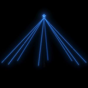vidaXL luces de árbol de navidad interior 800 LED azul 5 m
