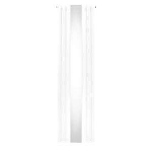 Radiador de columna ovalada con espejo - 1800mm x 500mm - blanco