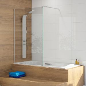 Mampara fija para bañeras s300  85 x 150 cm