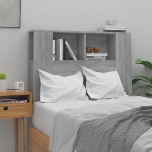 Mueble cabecero gris sonoma 100x18,5x104,5 cm