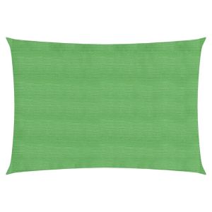 vidaXL toldo de vela hdpe verde claro 160 g/m² 3x5 m