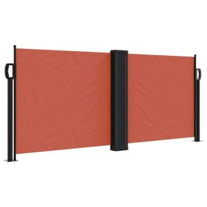 vidaXL toldo lateral retráctil terracota 100x600 cm