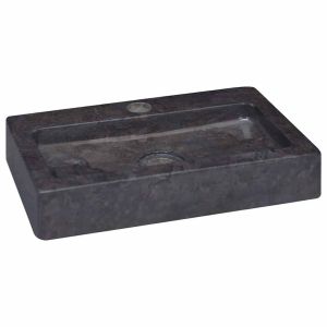 vidaXL lavabo de pared mármol crema 38x24x6,5 cm
