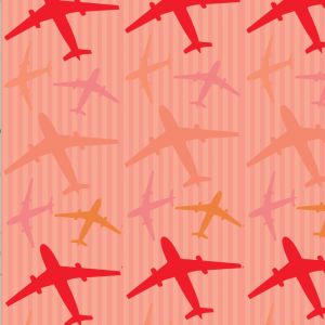 Papel pintado  aviones rojos 58cm ancho por 350cm alto