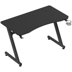 Mesa gaming 120x65x74.5 cm aglomerado de madera, acero Homcom