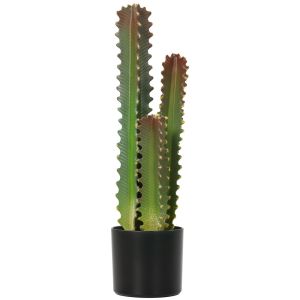 Cactus artificial 17x17x66 cm eva, pp color verde Homcom