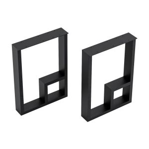 Juego de 2 patas de mesa de acero 42