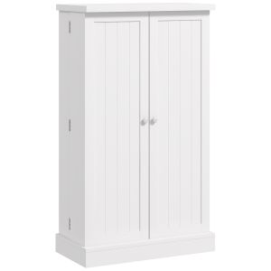 Aparador en mdf blanco 60x30x104 cm
