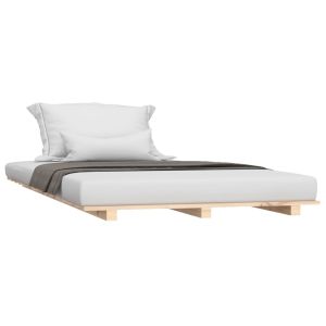 vidaXL estructura de cama madera maciza de pino 75x190 cm
