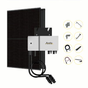 Kit solar balcoy 600w (microinversor , paneles, estructura)