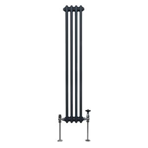 Radiador tradicional vertical de 2 columnas - 1500x 202mm - gris