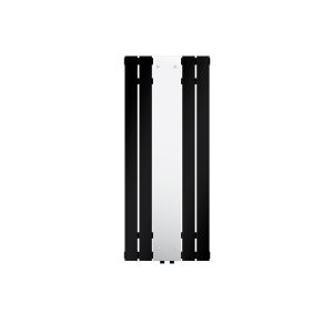 Radiador de baño con espejo 1200 x 450 mm calefactor negro