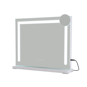 Nettlife espejo hollywood con 9 luces LED blanco 46x58 cm