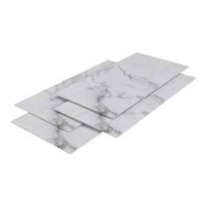 Revestimiento pared bladel 4 paneles PVC 120x60cm - white marble [neu.haus]