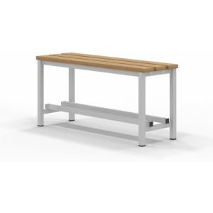 Spacio banco de madera norrköping, vestuarios, exterior. Bancada 1m