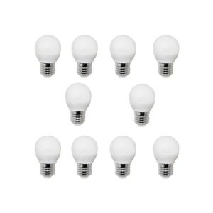 Pack 10 bombillas LED esférica E27 4w luz cálida 3000k wonderlamp