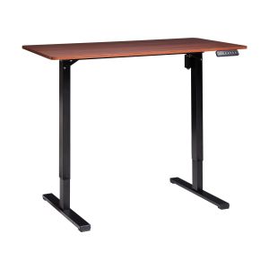 Escritorio de altura regulable eléctrico tavares 120 cm 60 cm marrón/negro