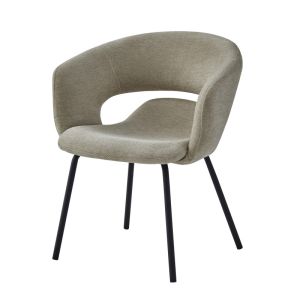 Travis-sillón de mesa de tela luxury beige