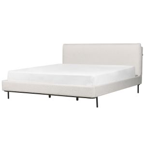 Cama bouclé corio 180 x 200 cm blanco crema