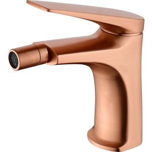 Imex - grifo monomando bidé oro rosa serie delos