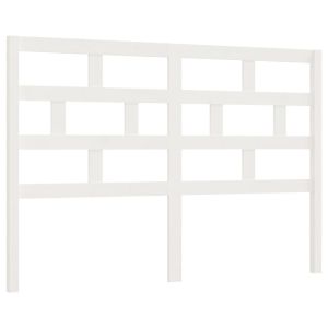 vidaXL cabecero de cama madera maciza de pino blanco 156x4x100 cm