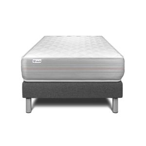 Conjunto vitalmemo 120 x 200 cm cm somier kit gris