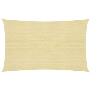 Vela de sombra/sombrilla 160 g/m² beige 3 x 6